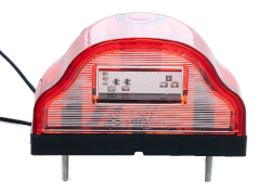Kennzeichenleuchte LED ROT 102 mm x 59 mm 12 / 24 V