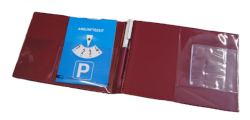 Fahrermappe A5 weinrot