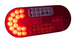 Rückleuchte LED links oval 12/24 Volt