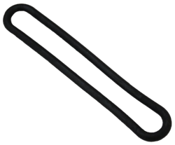 Gummispannring L=200 mm schwarz