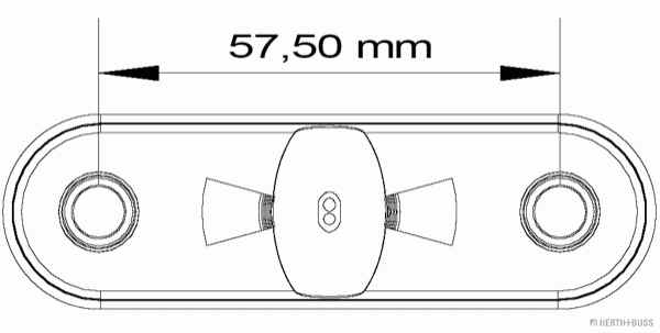 Begr.-Leuchte 81 mm x 24 mm LED POSIPOINT II