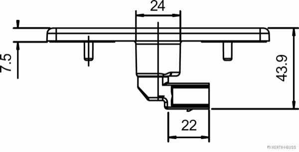 Seitenm.-Leuchte 120 mm x 45 mm LED MB Actros