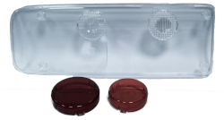 Lichtscheibe 370 x 130 mm Kögel links klar