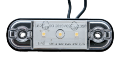 Begrenzungsleuchte mit 3 LED's weiß 88 mm x 27 mm