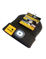 Mütze Stak mit LED wiederaufladbar Farbe schwarz