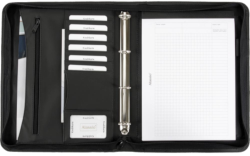 Fahrermappe A4 "Rondo" schwarz Ringbuch