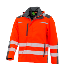 Softshell-Warnschutzjacke Winter S-4XL orange