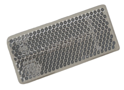 Rückstrahler 70 mm x 30 mm weiß