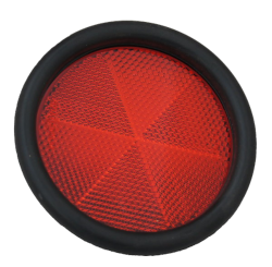 Rückstrahler Ø 90 mm rot
