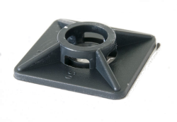 Klebepad für Kabelband 27 x 27 mm schwarz