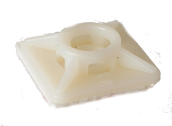 Klebepad für Kabelband 27 x 27 mm natur