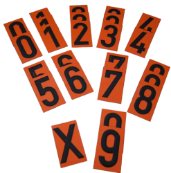 Ziffernsatz für Warntafel 25 Stück