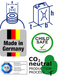 Benzinkanister 20 l Kunststoff NATO