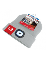 Mütze mit LED wiederaufladbar Farbe Light Grey