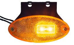 Seitenmarkierungsleuchte LED gelb mit Winkelhalter