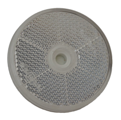 Rückstrahler Ø 60 mm weiß