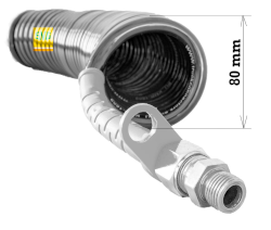 Airflex GELB "PU" 33 Windungen mit Verschraubung