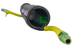Airflex GELB "PU" 33 Windungen mit Verschraubung
