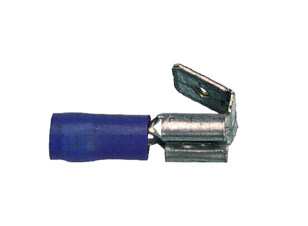 Flachsteckhülse blau 2x Anschluss