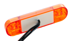 Seitenmarkierungsleuchte mit 5 LED's gelb 88x27 mm