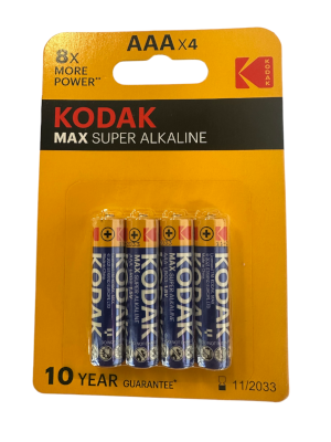 Batterie 1,5V LR03 AAA PHILIPS/KODAK VPE = 4 Stück