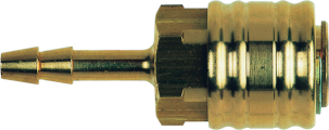Schlauchkupplung Messing mit Tülle 13mm
