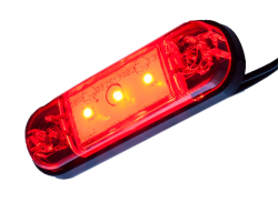 Schlussleuchte mit 3 LED's rot 88 mm x 27 mm
