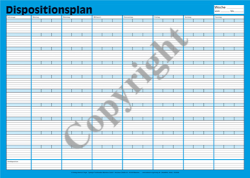 Dispositionsplan mit Spiralheftung