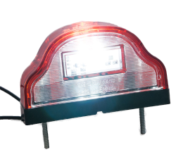 Kennzeichenleuchte LED ROT 102 mm x 59 mm 12 / 24 V