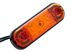 Seitenmarkierungsleuchte mit 3 LED's gelb 88 mm x 27 mm