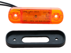 Seitenmarkierungsleuchte mit 3 LED's gelb 88 mm x 27 mm